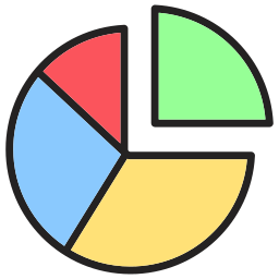 cirkeldiagram icoon