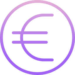 simbolo dell'euro icona