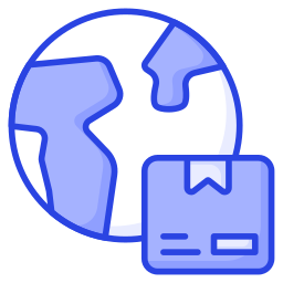 Global delivery icon