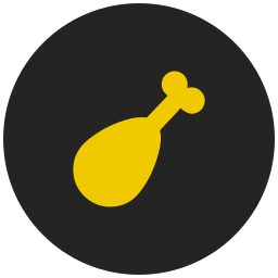 Chicken lollipop icon