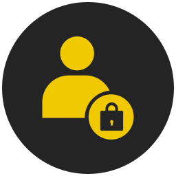 Locked contact icon