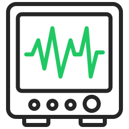 monitor del cuore icona