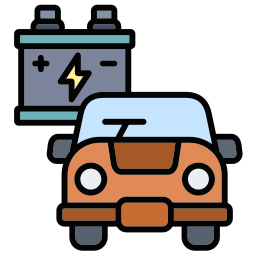 Car battery icon