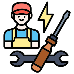 Electrical mechanic icon