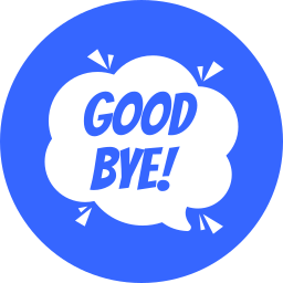 Good bye icon
