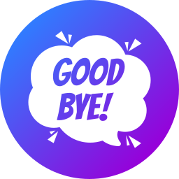 Good bye icon