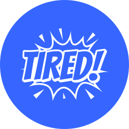 Tired icon