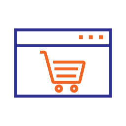 sito web di e-commerce icona