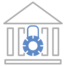 services bancaires sécurisés Icône