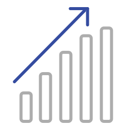 gráfico de barras Ícone