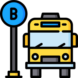 Parada de autobús icono