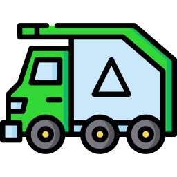 Garbage truck icon