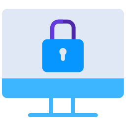 Locked computer icon