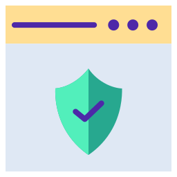 sicurezza sul web icona