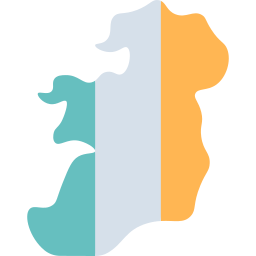 mappa dell'irlanda icona