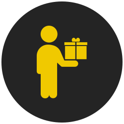 Business gift icon