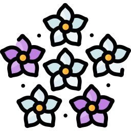 flor de cera icono