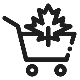Shopping plant icon