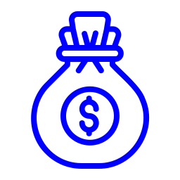 bolsa de dinero icono