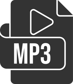 formato de archivo mp3 icono
