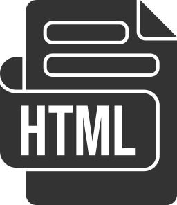 Html file format icon