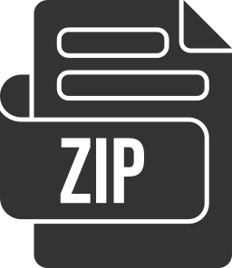 Zip file format icon