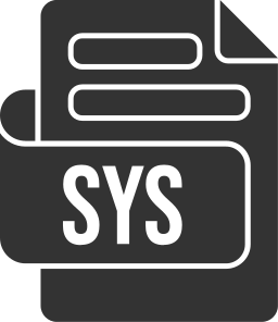 formato de archivo del sistema icono