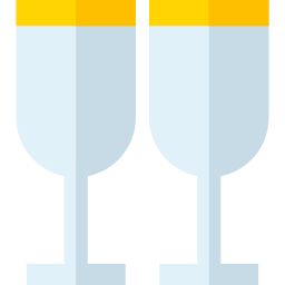 copa de champagne icono