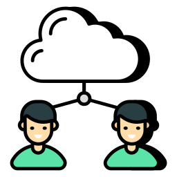 Cloud avatars icon