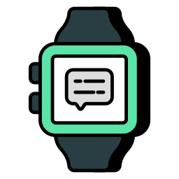 conversazione sullo smartwatch icona