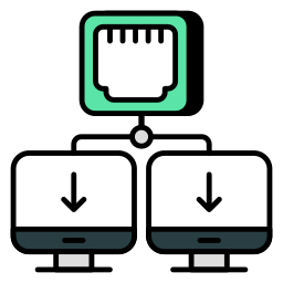 aangesloten monitor icoon