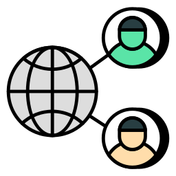 Глобальные пользователи иконка