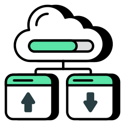 documento cloud icona