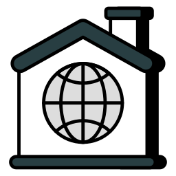 hogar global icono