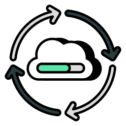 sincronización en la nube icono