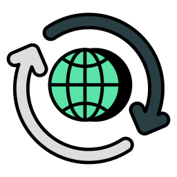actualización global icono
