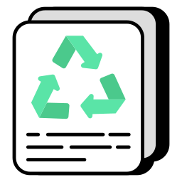 Paper recycling icon