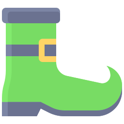 Leprechaun shoes icon