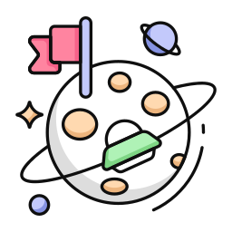 Space exploration icon
