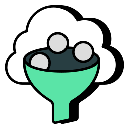 technologia chmurowa ikona