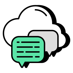 cloud-communicatie icoon