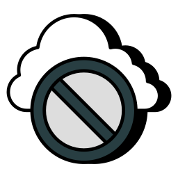 No cloud icon