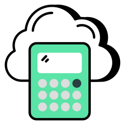 Cloud arithmetic icon