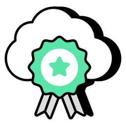 Cloud emblem icon