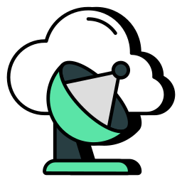 Cloud dish icon