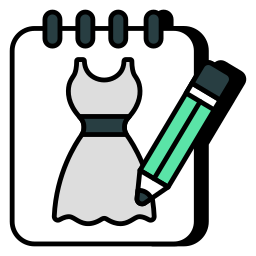 Dress drawing icon