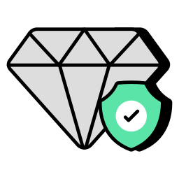 proteção de diamante Ícone