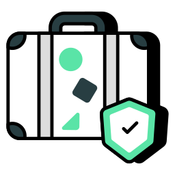 Briefcase protection icon