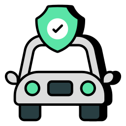 seguro de vehículo icono