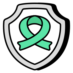 Cancer protection icon